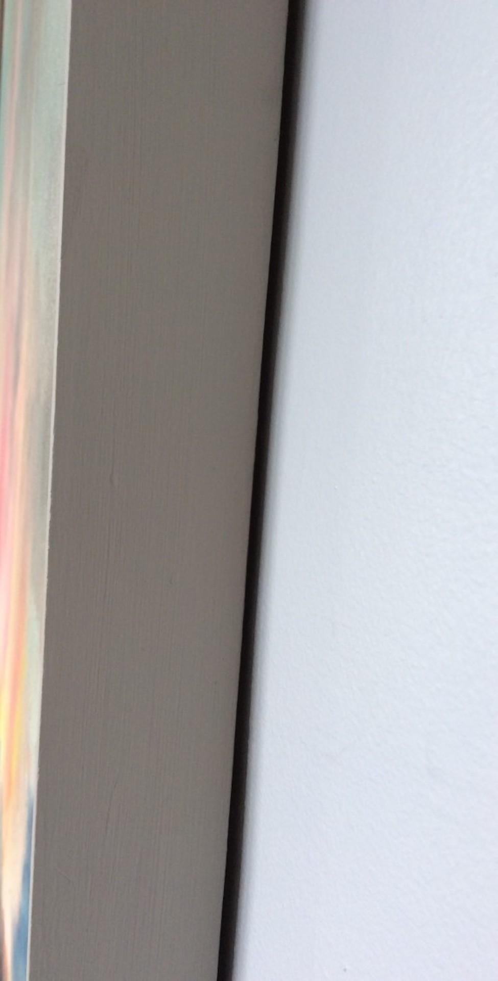 Tramonto sul lago, Rosemary Houghton, Pittura originale, Opera d'arte astratta in vendita 2