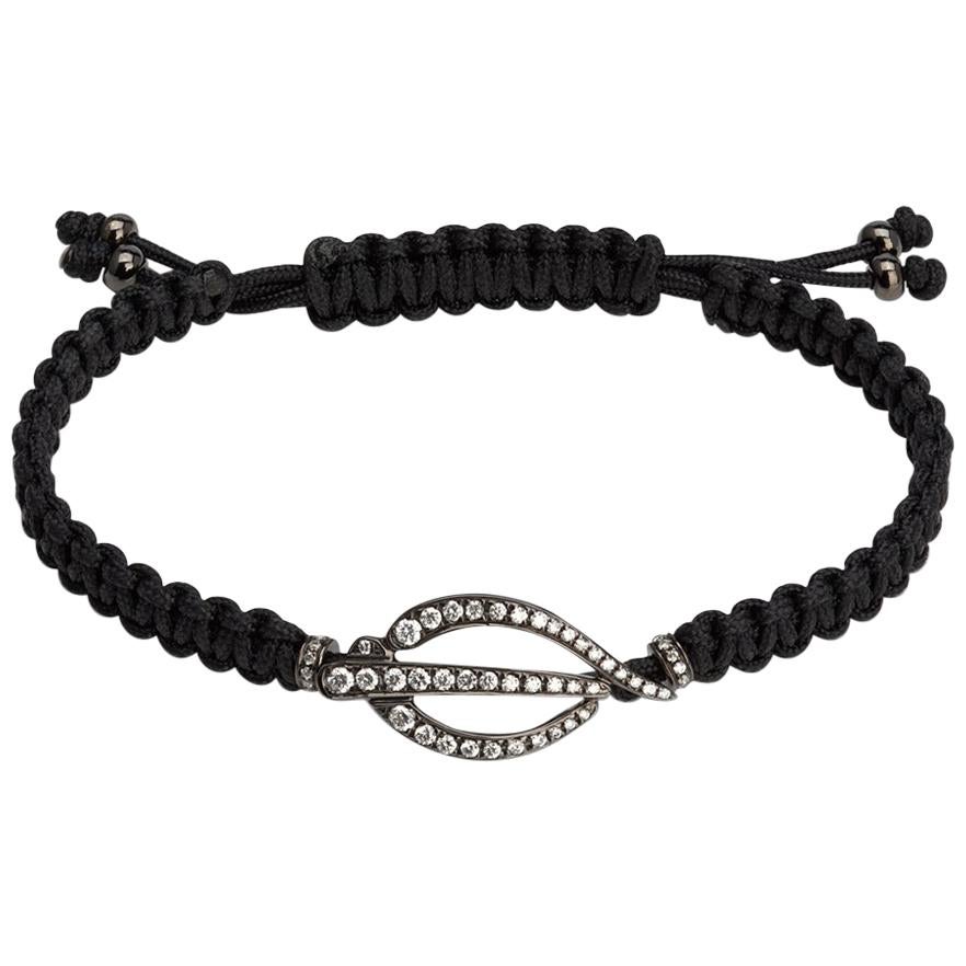 Bracciale Rosenblat in oro bianco annerito 18 K con diamanti
