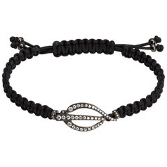 Bracelet Rosenblat en or blanc noirci 18 carats et diamants