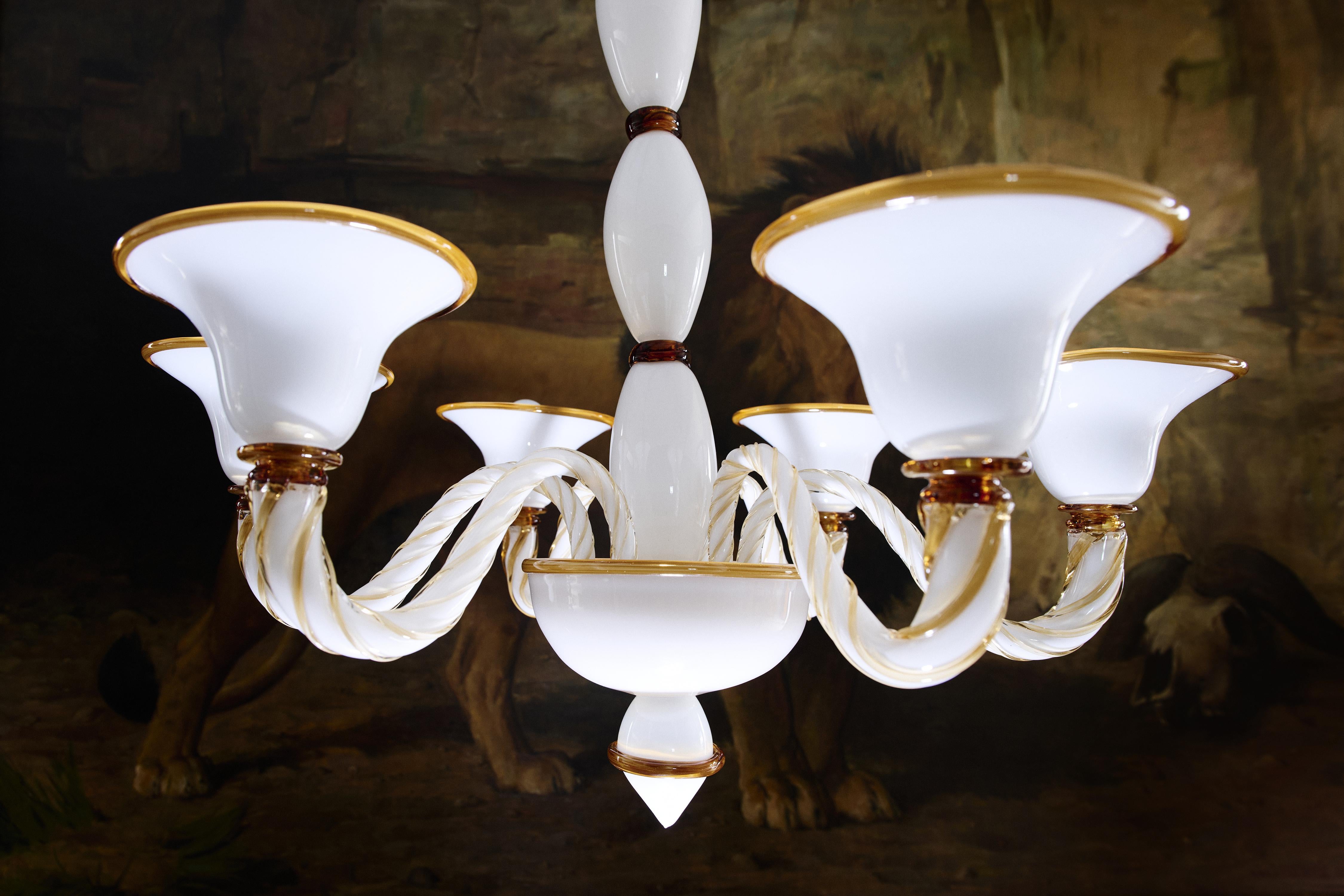 Vetro di Murano Lampadario Rosenborg in vendita