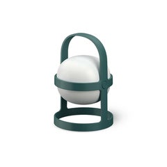 Lampada solare a LED circolare Rosendahl “Soft Spot”, verde bosco, 9,8 in di altezza