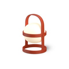 Lampada solare a LED circolare Rosendahl “Soft Spot”, terracotta, 9,8 in di altezza
