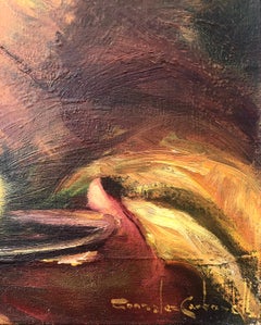 Odalisque with Tray oil on canvas painting