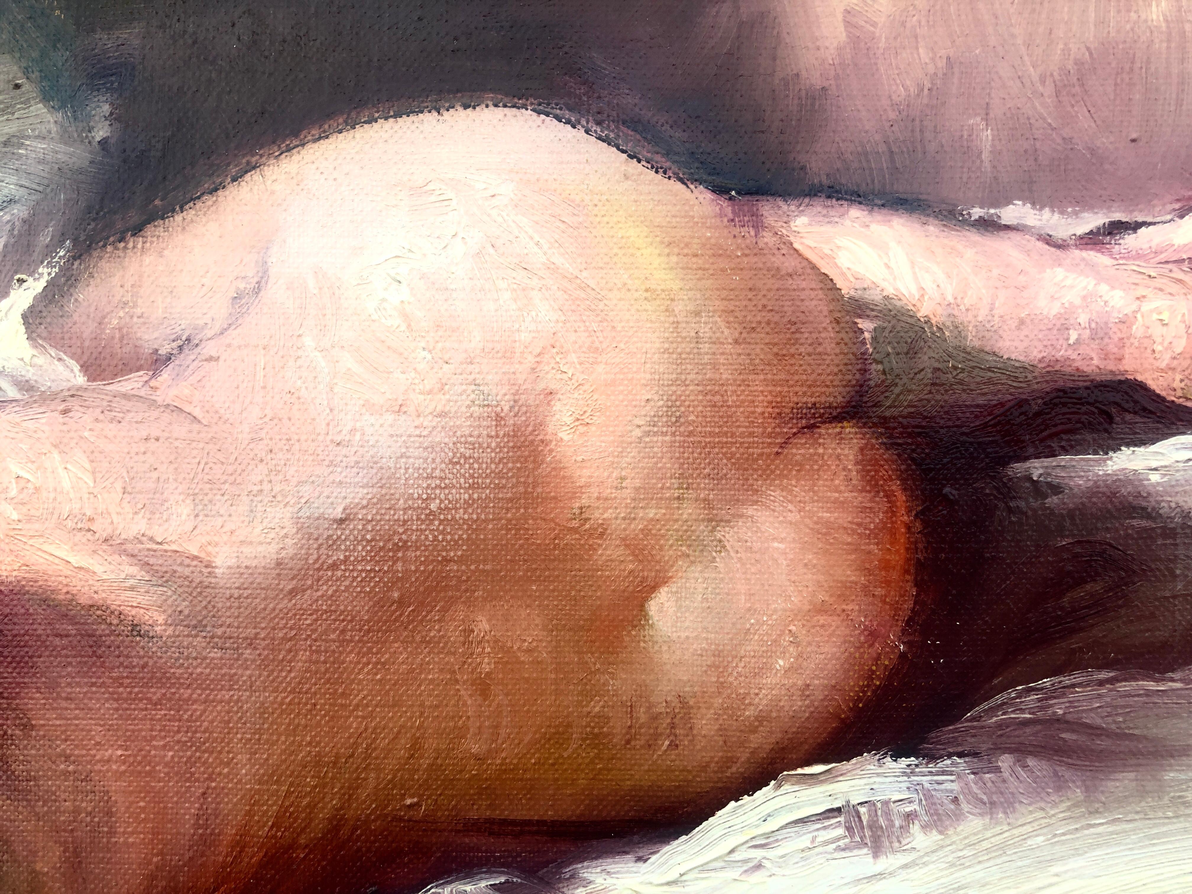 Sensuality Female Nude oil on canvas painting 1