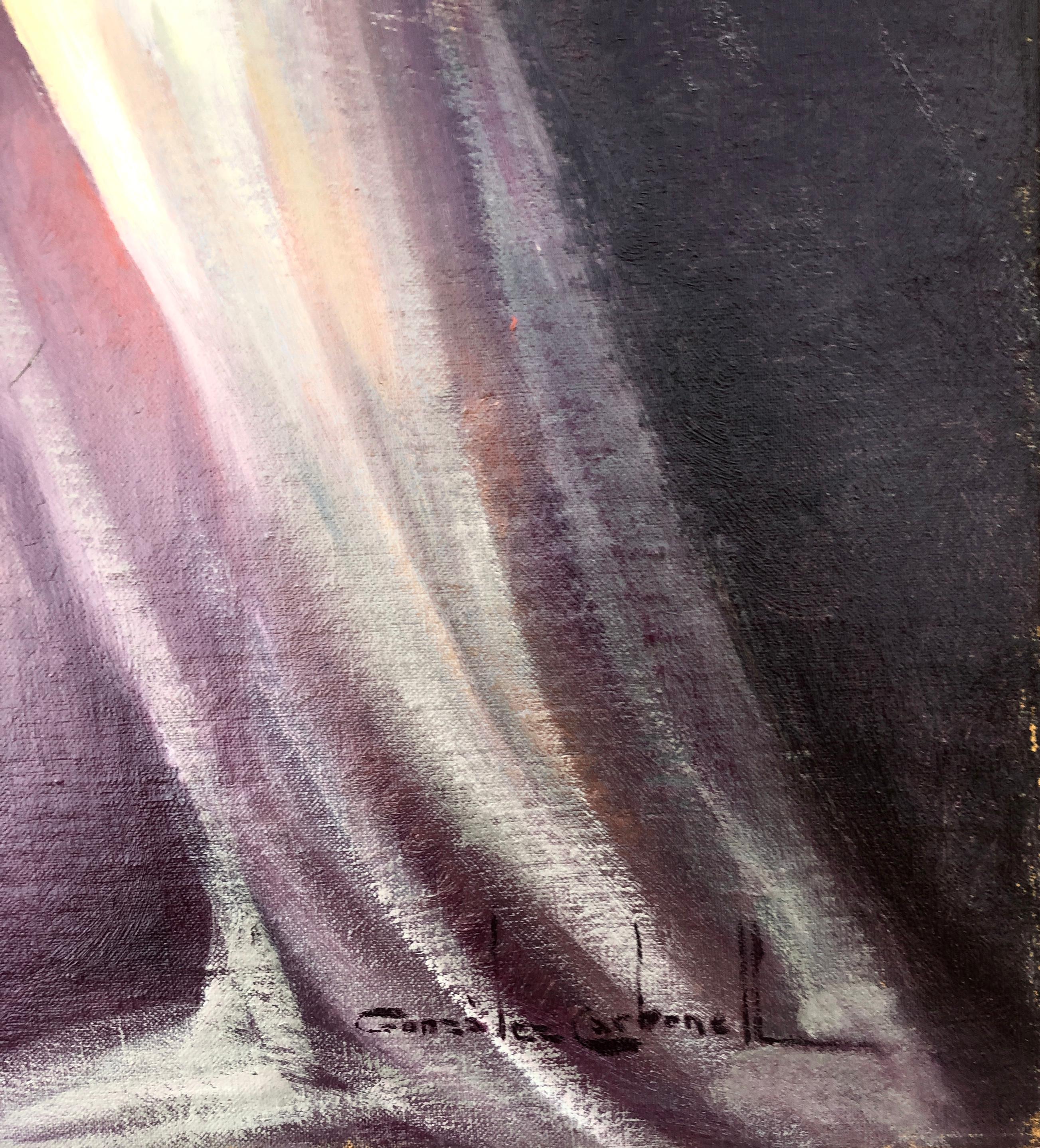 Nudo suggestivo di donna dipinto ad olio su tela - Painting di Rosendo Gonzalez Carbonell