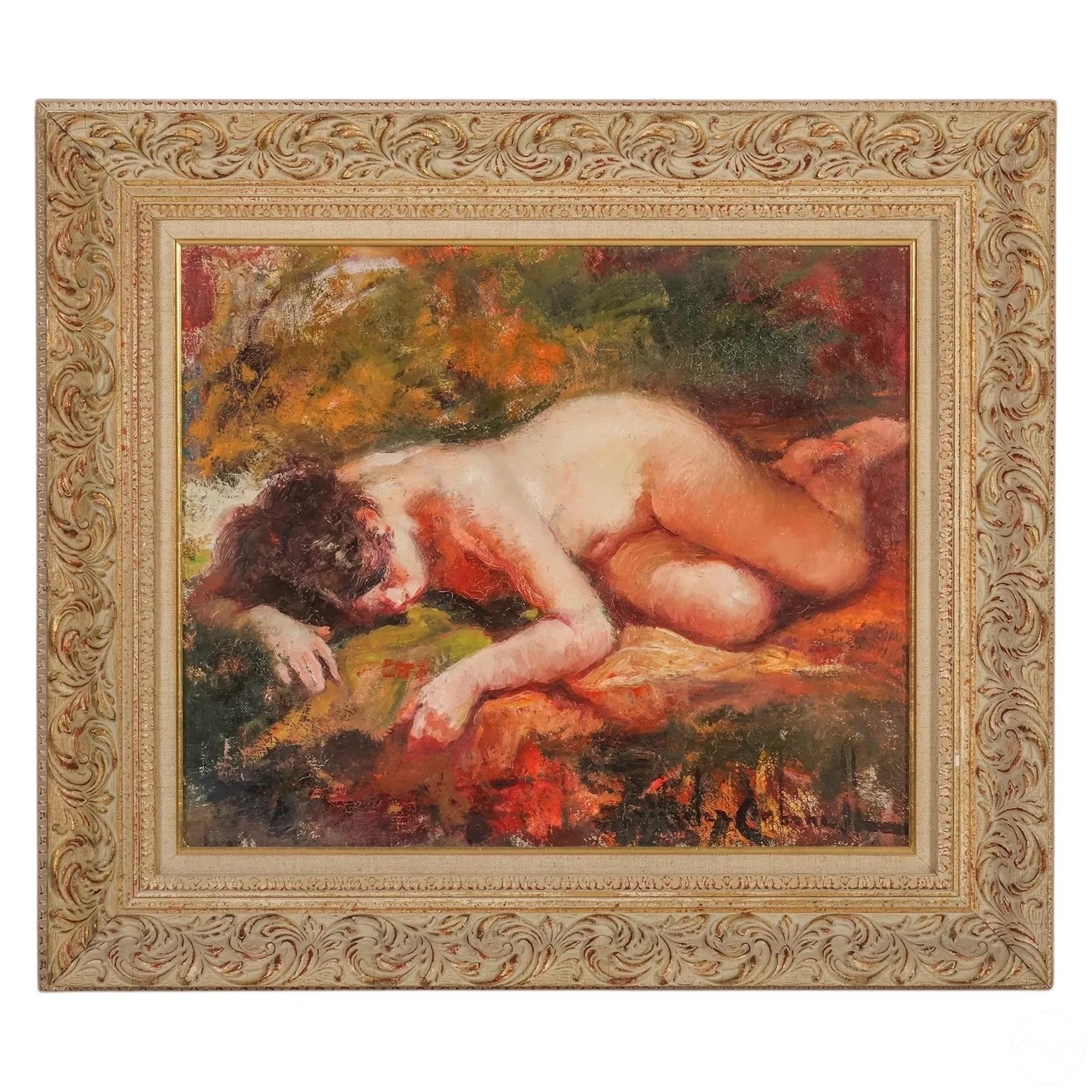 Nude Painting Rosendo González Carbonell - Dormir nu