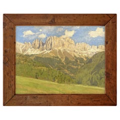 Rosengarten Italian Dolomites Oil on Canvas