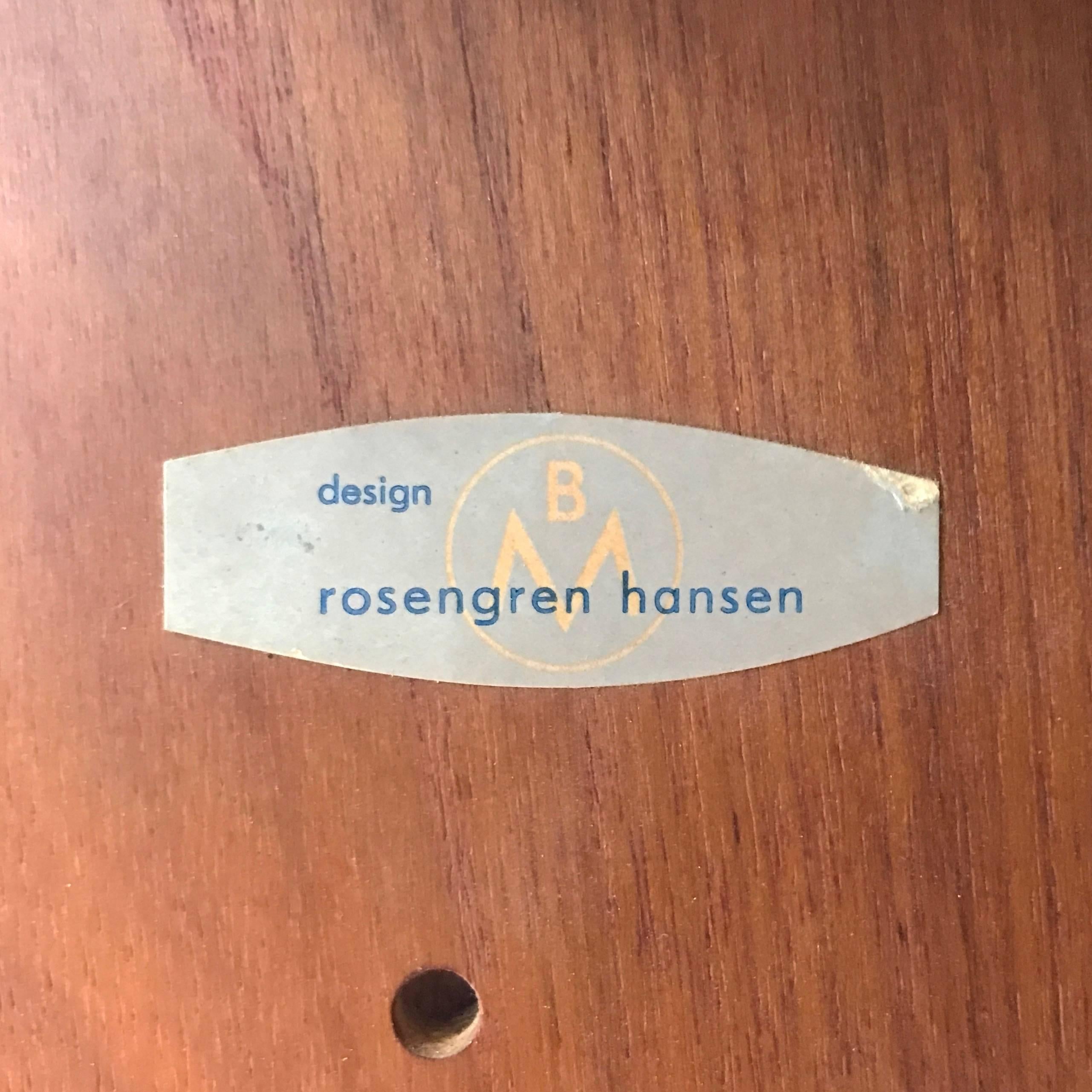 Rosengren Hansen for Brande Møbelindustri Rosewood Sideboard 8
