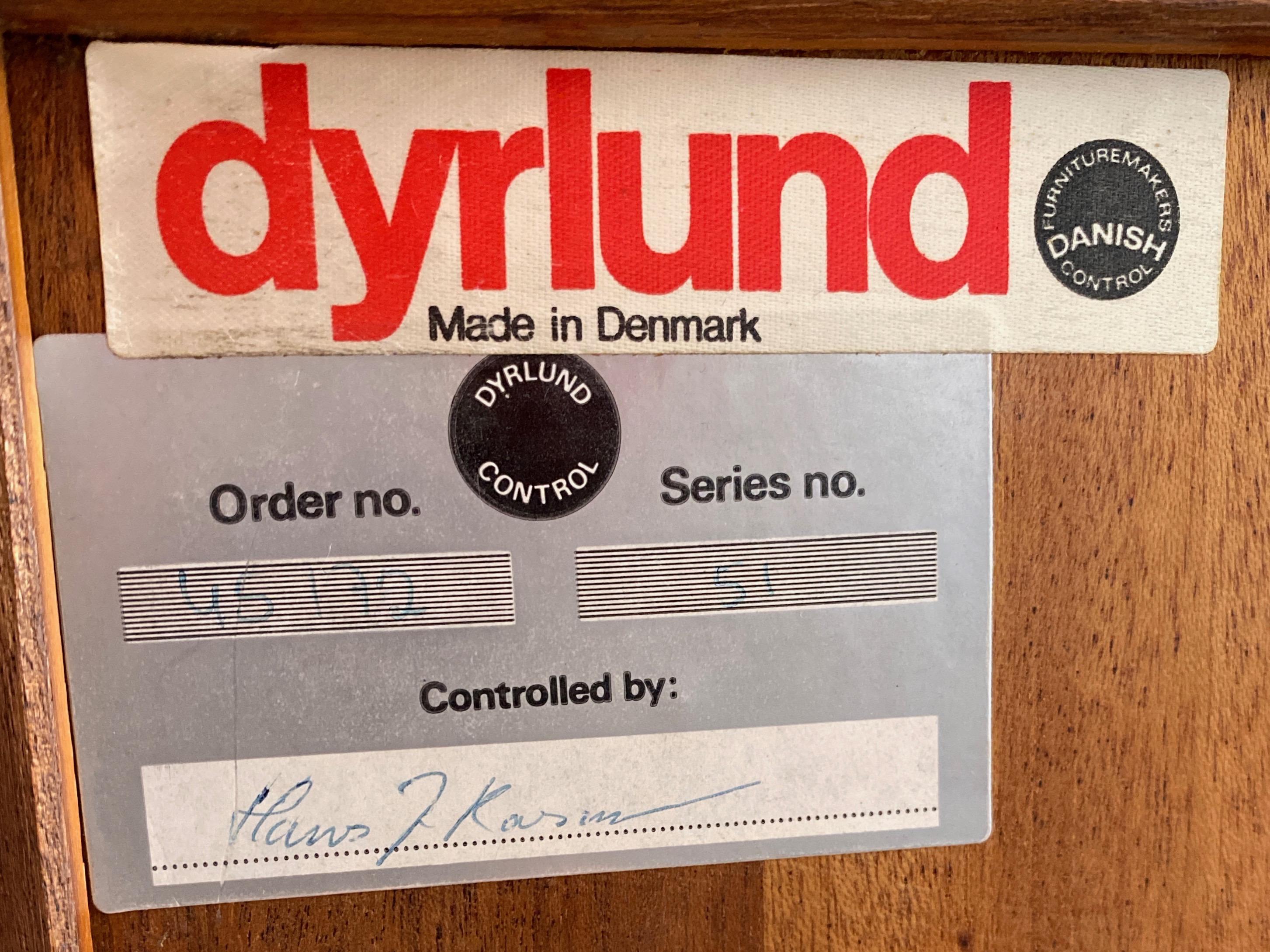 Rosengren Hansen for Dyrlund Danish Modern Teak Sideboard and Hutch, 1960s  a 10