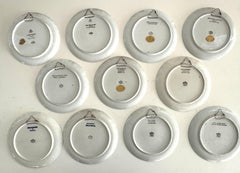 Rosenthal 11 Antique Christmas Wall Ceramic Plates Collection, 1932-1943
