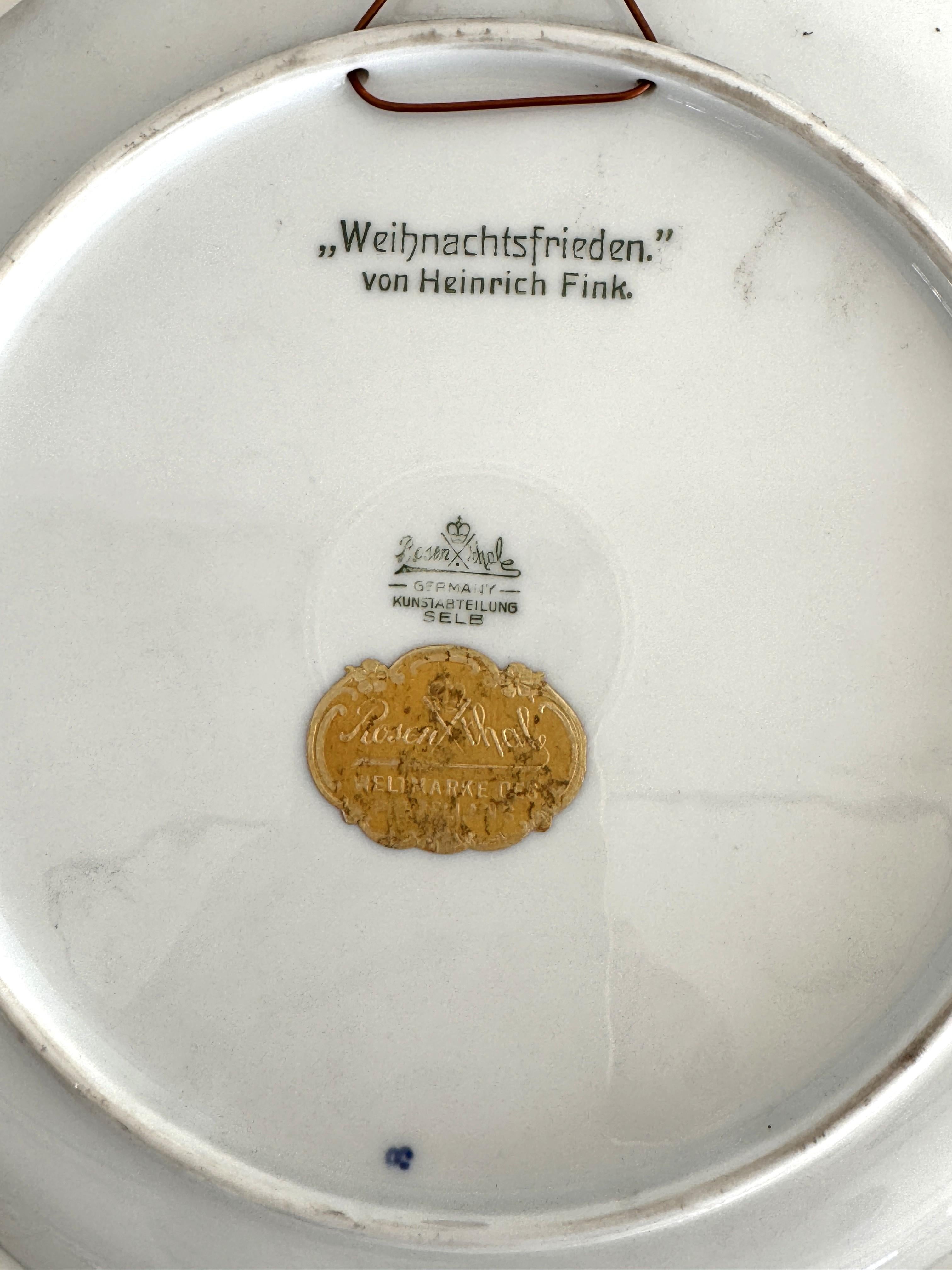 Rosenthal 11 Antique Christmas Wall Ceramic Plates Collection, 1932-1943 im Angebot 12