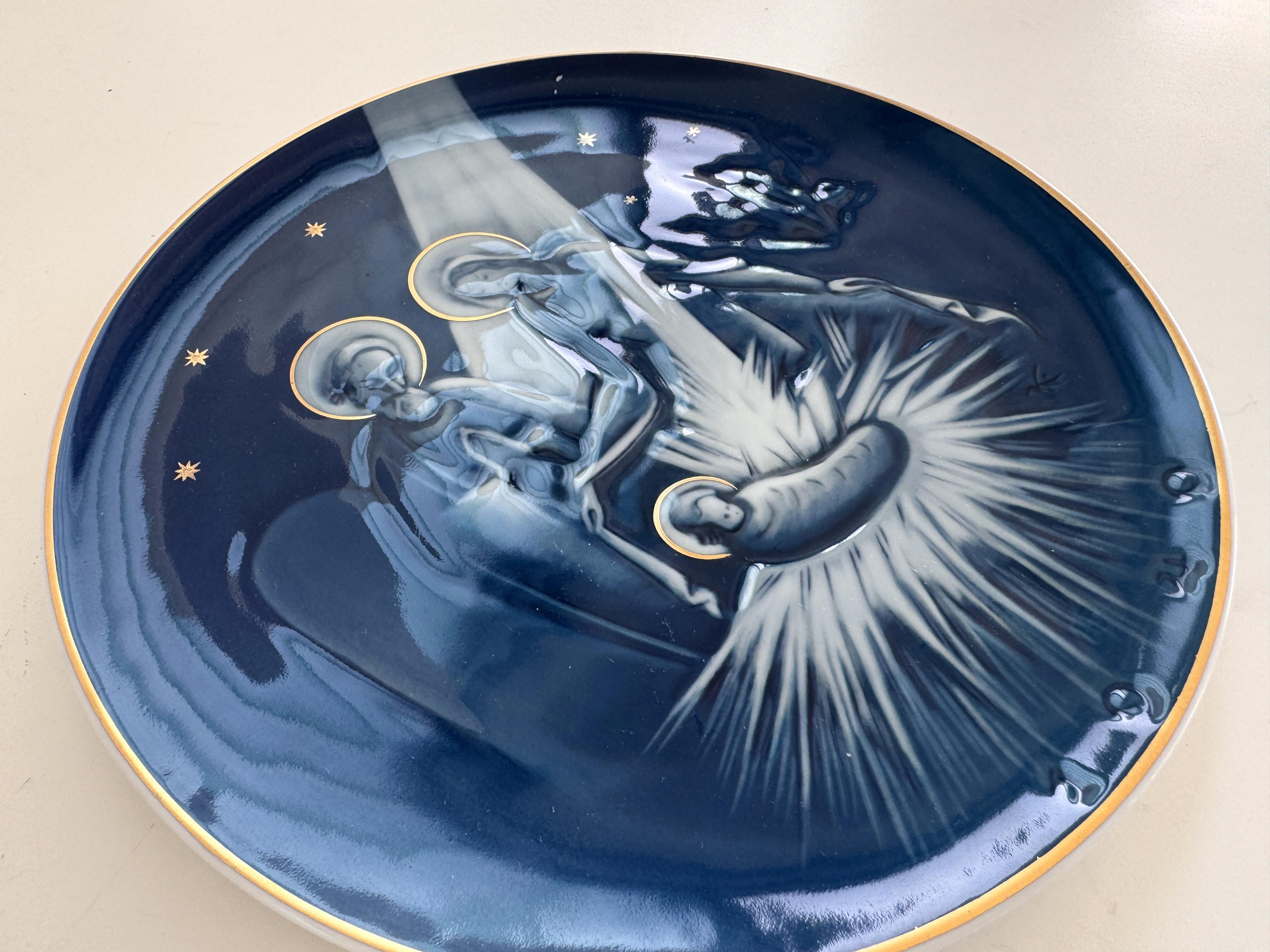 Rosenthal 11 Antique Christmas Wall Ceramic Plates Collection, 1932-1943 (Handbemalt) im Angebot