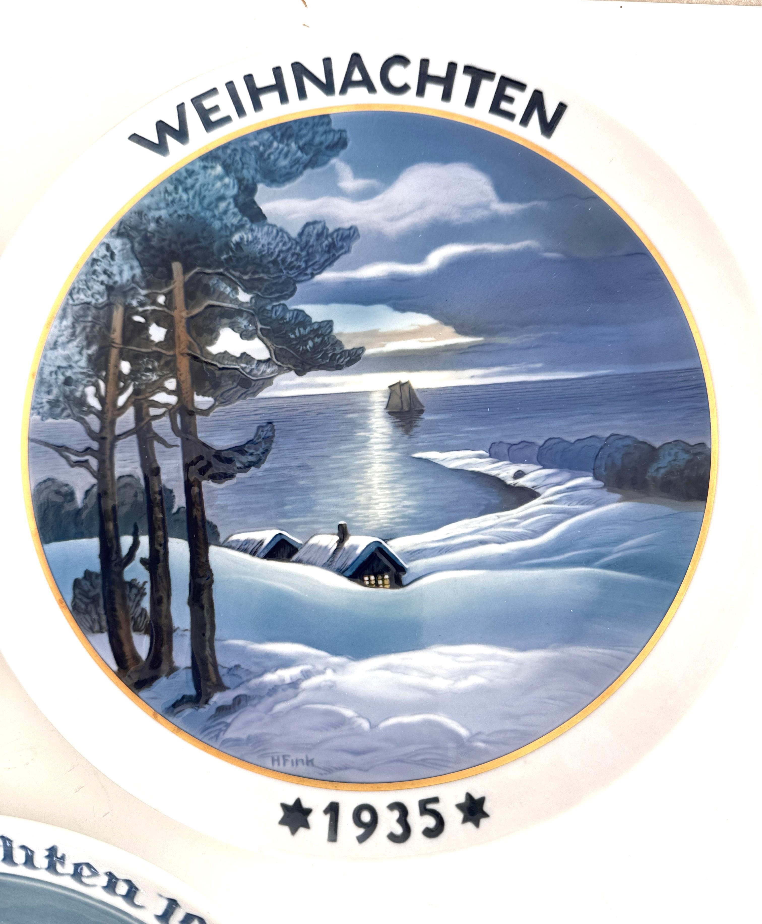 Rosenthal 11 Antique Christmas Wall Ceramic Plates Collection, 1932-1943 im Angebot 1