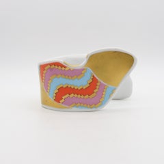 Rosenthal 1970 Johan Gerard van Loon Studio Line Cuff-Arm Bracelet In Porcelain