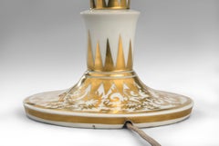 Rosenthal, a German Parcel Gilt Porcelain Lamp