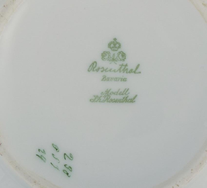 Rosenthal, Porcelain Tea Set Consisting of Teapot, Creamer and Sugar Bowl For Sale 3