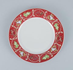 Rosenthal, ein Satz von sechs Weihnachtstellern aus Porzellan mit Weihnachtsmotiven