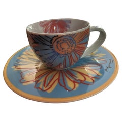Rosenthal Andy Warhol Daisies Espresso Cup and Saucer