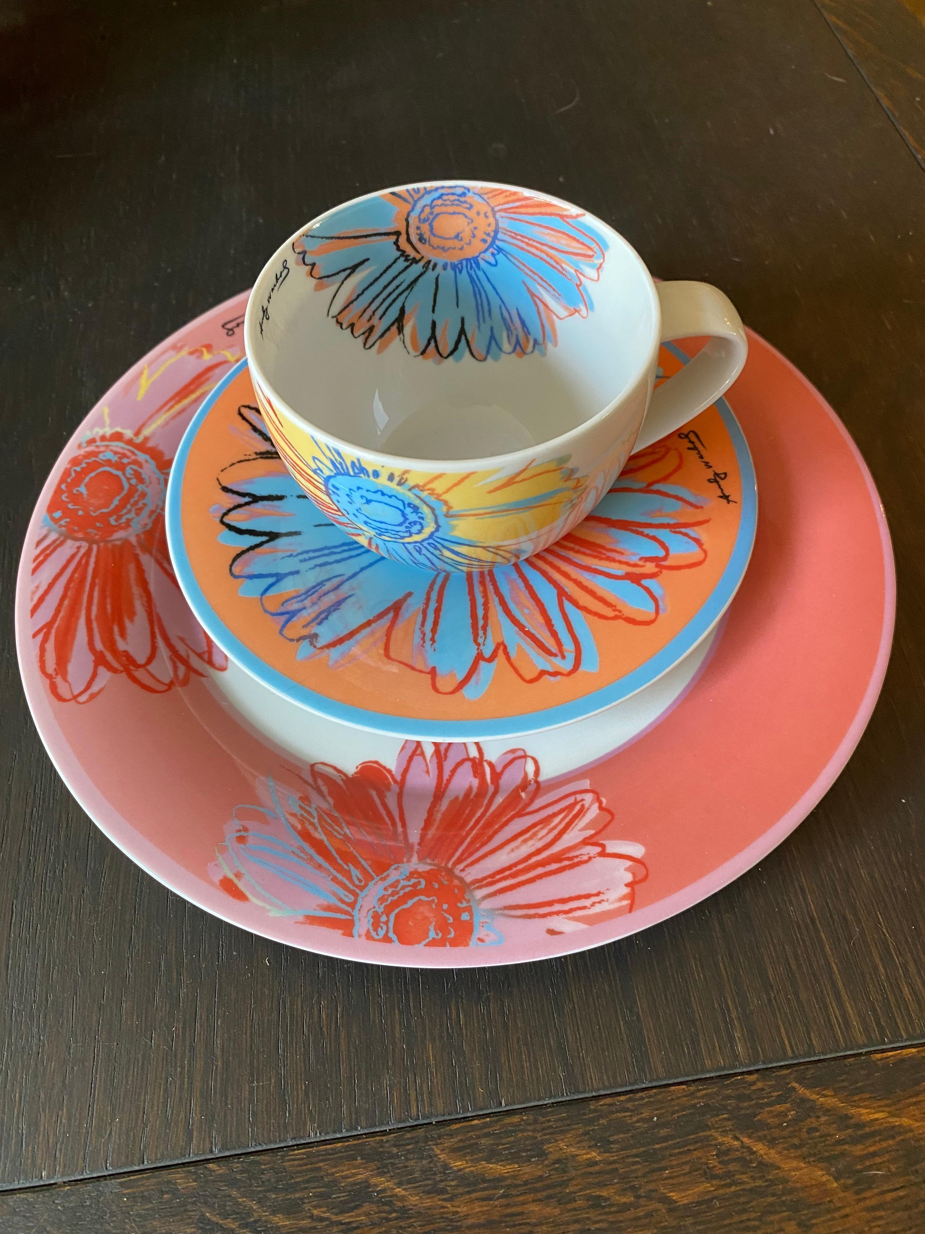 Rosenthal Andy Warhol Daisy Breakfast Sets (price for 3 sets) For Sale 2