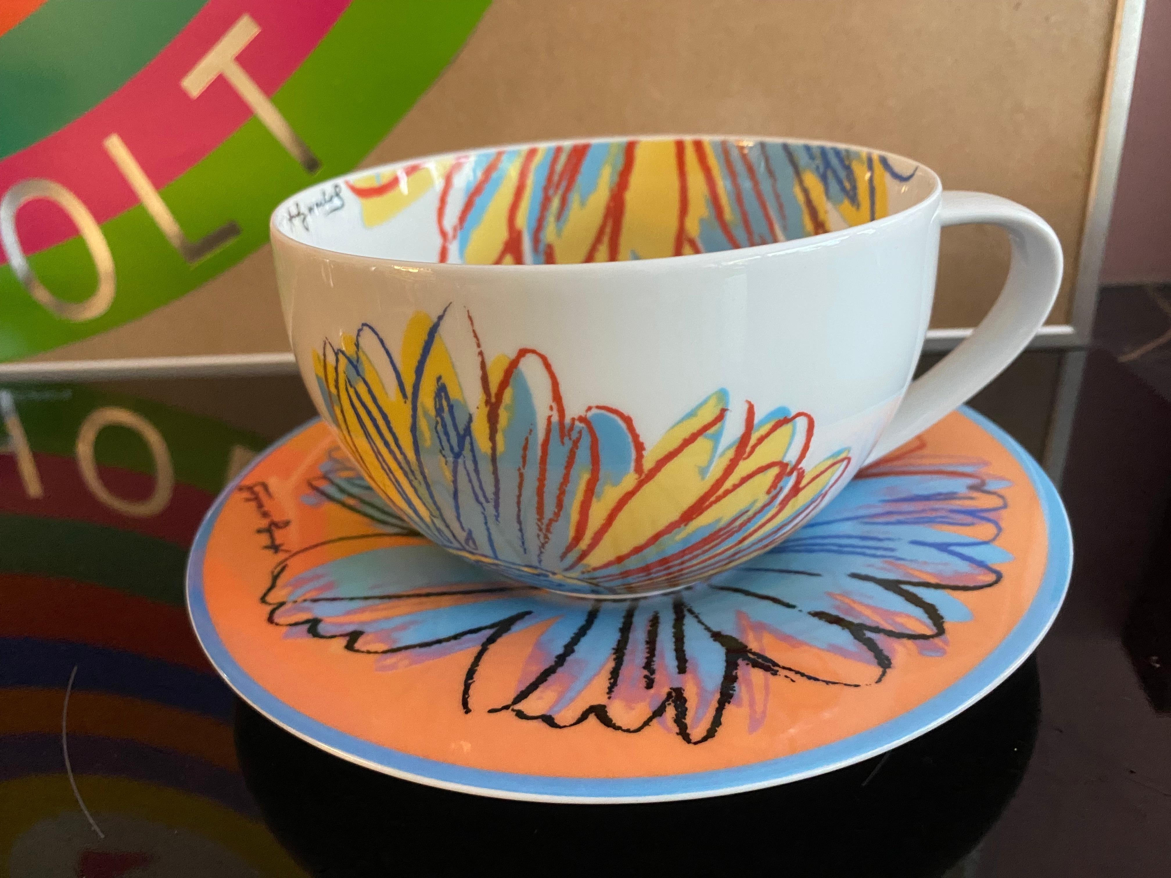 Rosenthal Andy Warhol 'Daisy'' XL Becher und  Untertasse (Deutsch) im Angebot