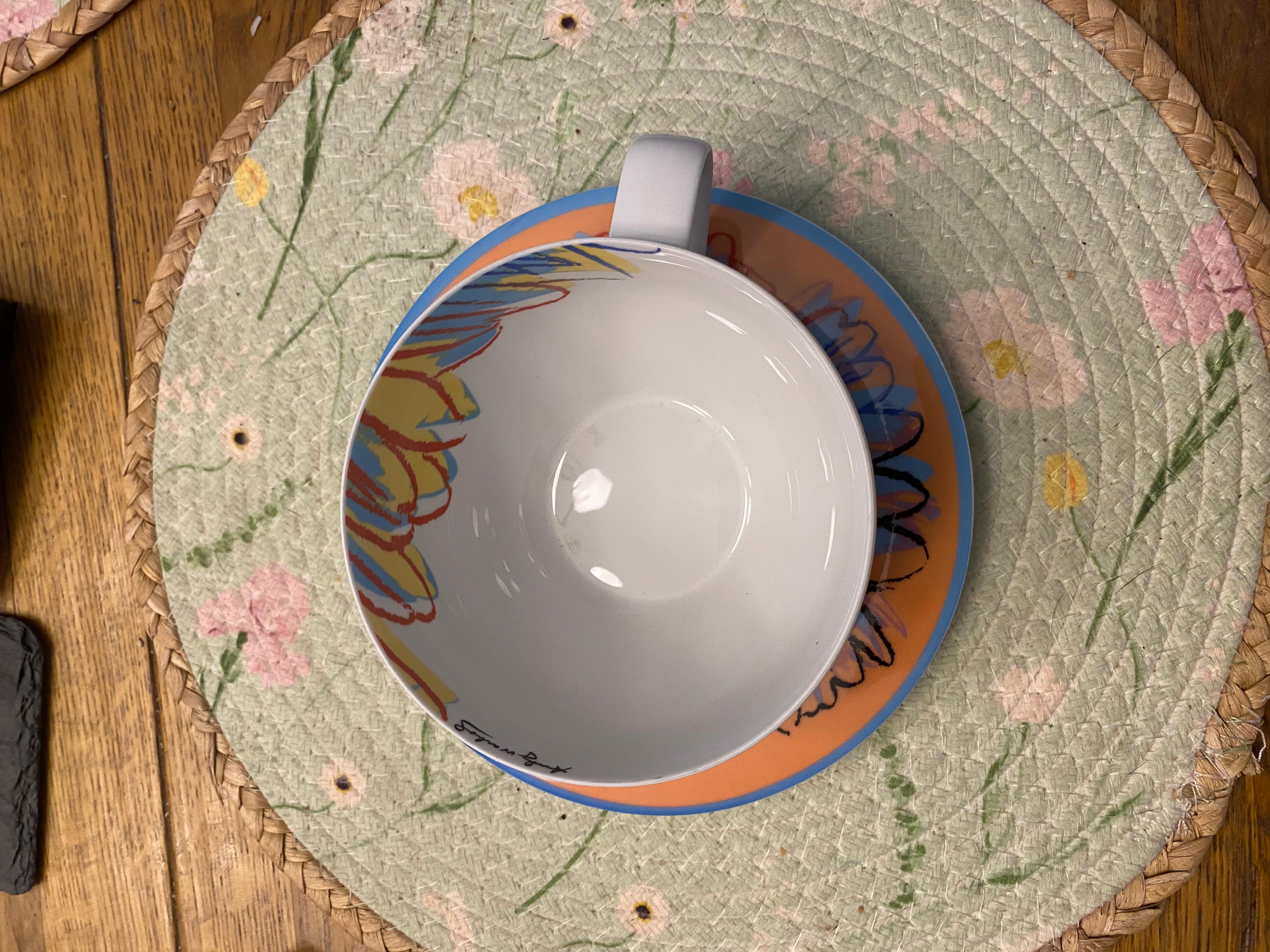 Rosenthal Andy Warhol 'Daisy'' XL Becher und  Untertasse im Angebot 1