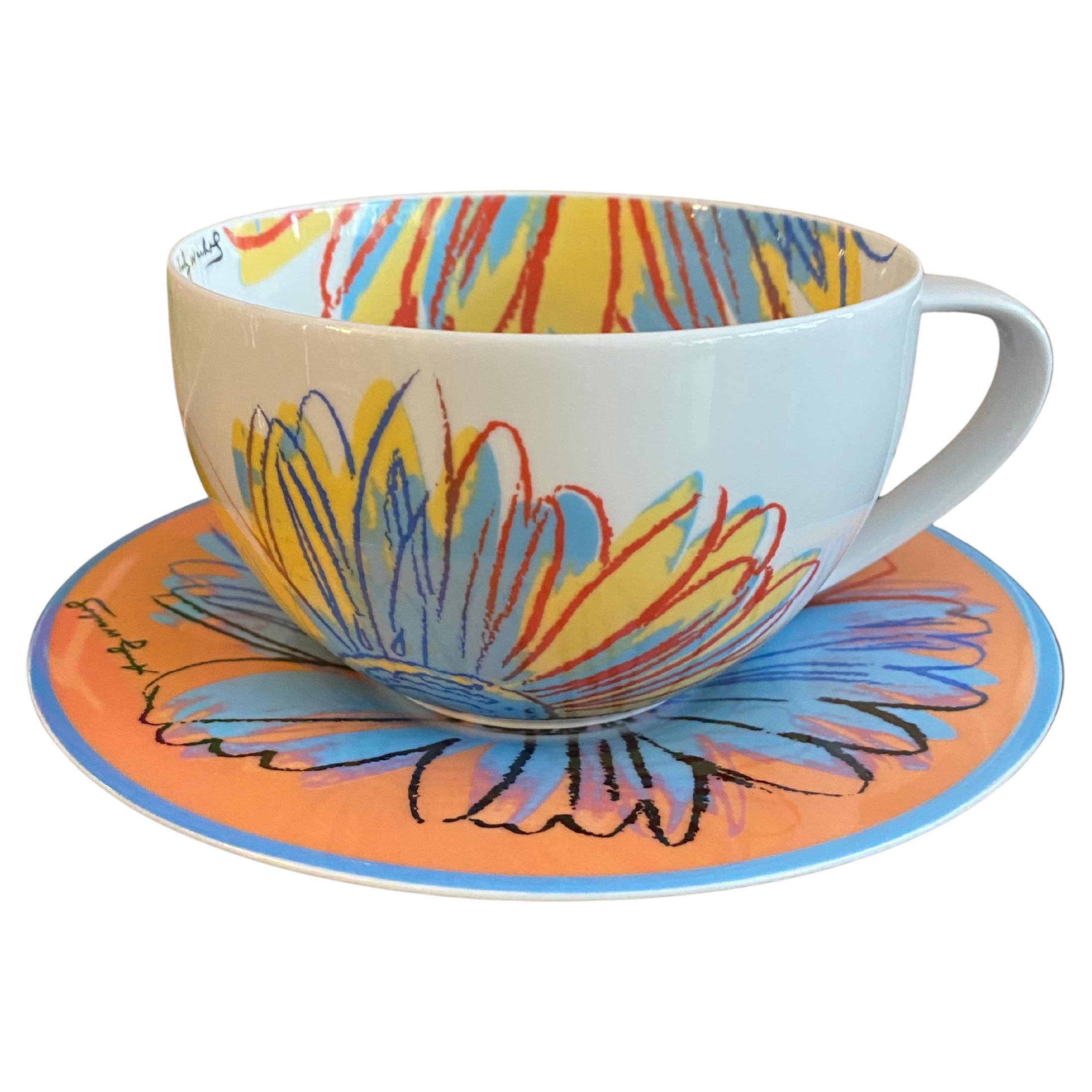 Rosenthal Andy Warhol 'Daisy'' XL Becher und  Untertasse im Angebot