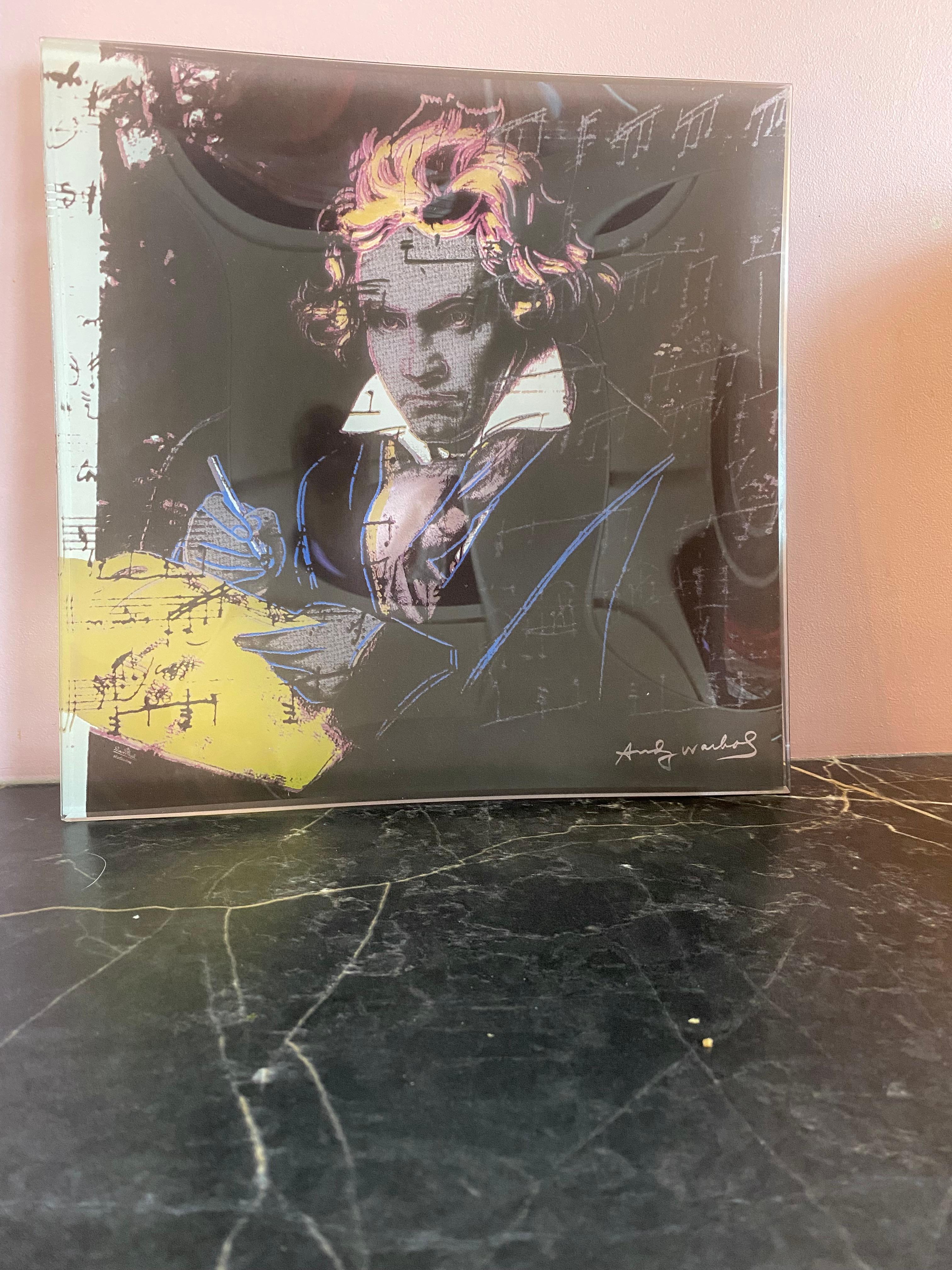 Rosenthal Andy Warhol mit Beethoven-Glasteller (Moderne) im Angebot