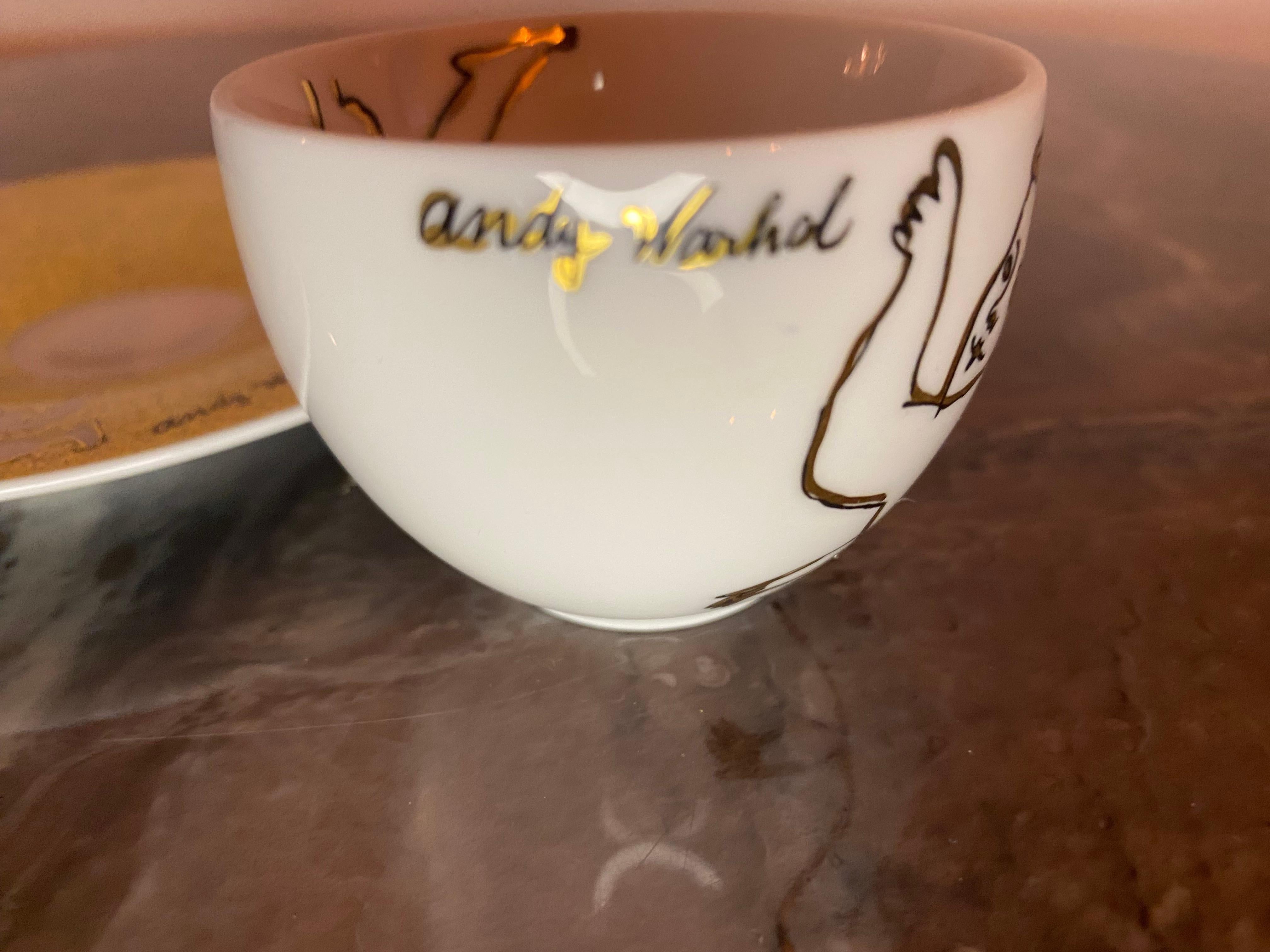 Tazza e piattino per espresso Andy Warhol 