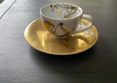 Rosenthal Andy Warhol "Golden Angels" Espresso Cup and Saucer
