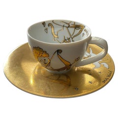 Rosenthal Andy Warhol "Golden Angels" Espresso Cup and Saucer