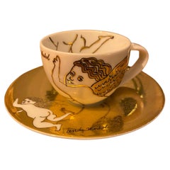 Rosenthal Andy Warhol "Golden Angels" Espresso Cup and Saucer