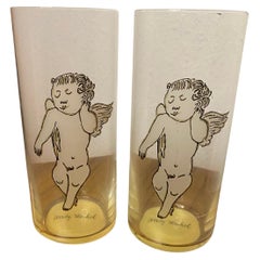 Used Rosenthal Andy Warhol "Golden Angels" glasses