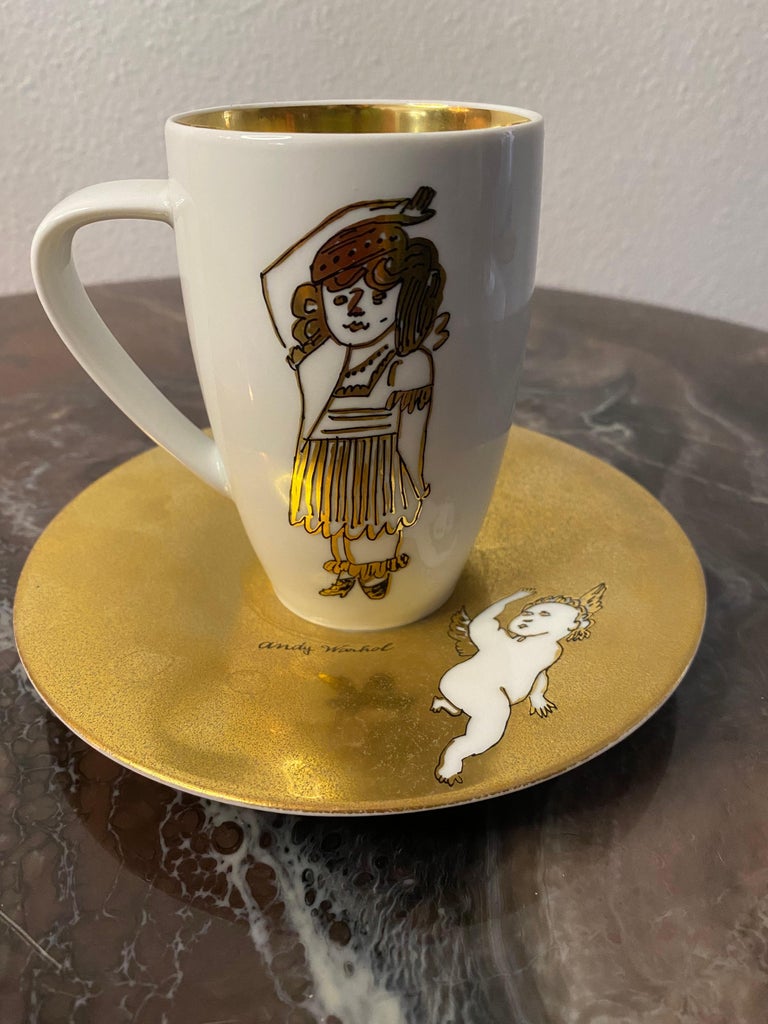 Rosenthal Andy Warhol „Goldene Engel“ Latte Macchiato bei 1stDibs