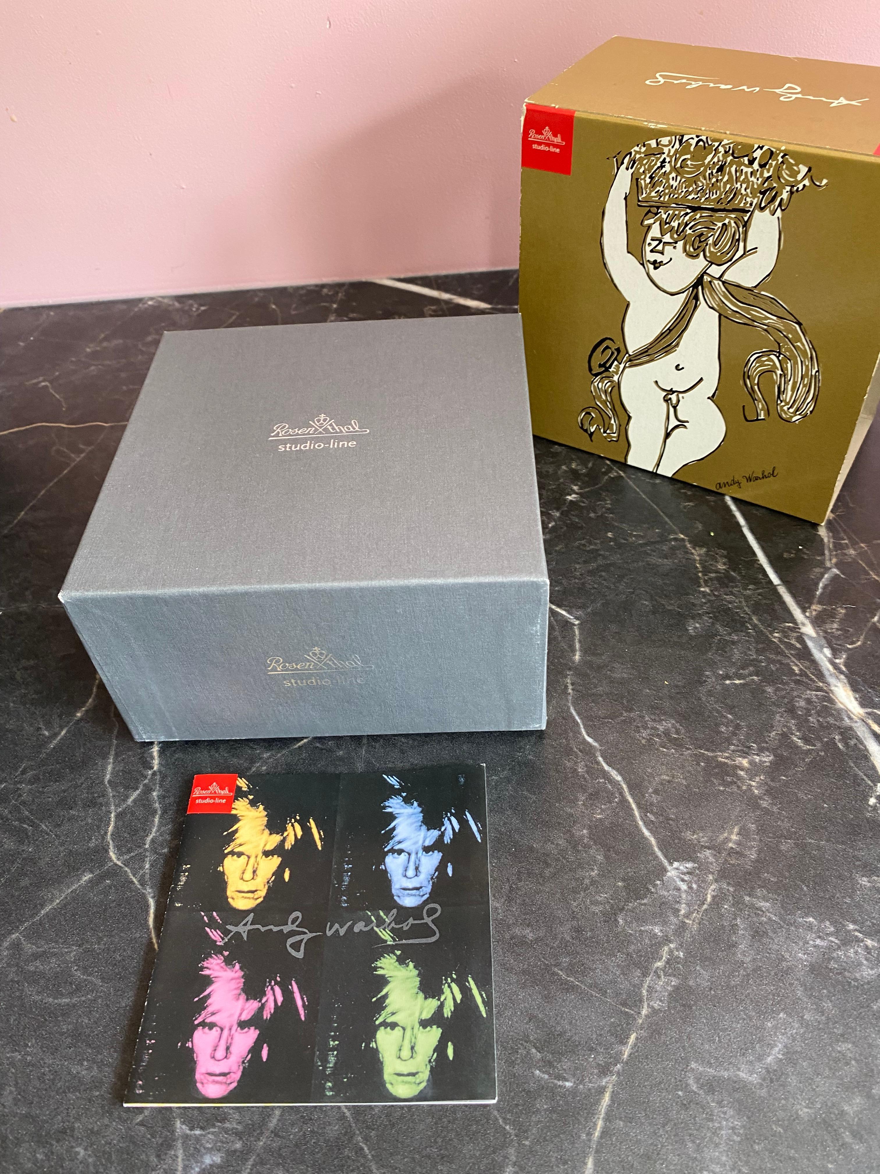 Rosenthal Andy Warhol „Goldene Engel“ NEU Espresso-Tasse und Untertasse im Angebot 1