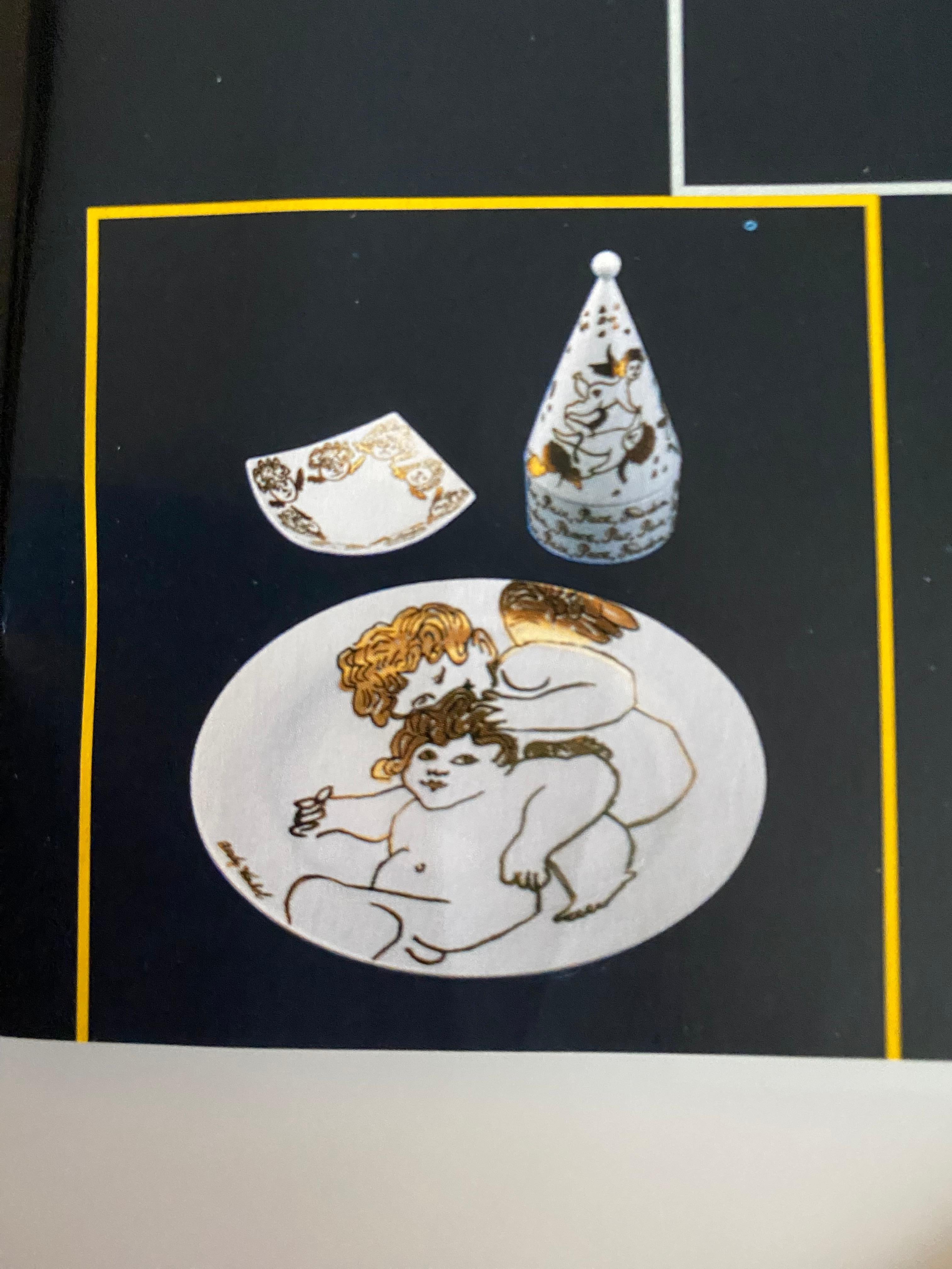 Rosenthal Andy Warhol „Goldene Engel“ Teller, mit Originalverpackung (21. Jahrhundert und zeitgenössisch) im Angebot