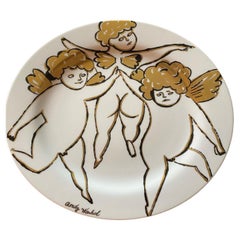 Rosenthal Andy Warhol "Golden Angels" Plate, New