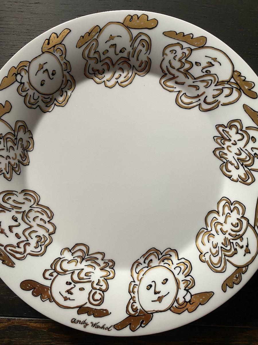 andy warhol butterfly plates