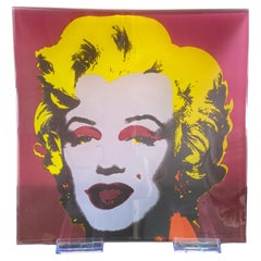 Assiette en verre Rosenthal Andy Warhol Marilyn Monroe