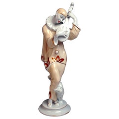 Rosenthal Art Déco Figurine Pierrot 'Ash Wednesday' Max Valentin Germany, 1922