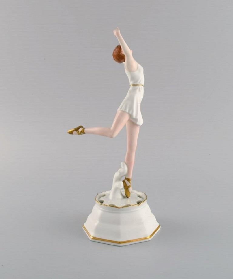 Rosenthal Art-Déco-Porzellanfigur, Ballerina, 1930er Jahre (Art déco) im Angebot