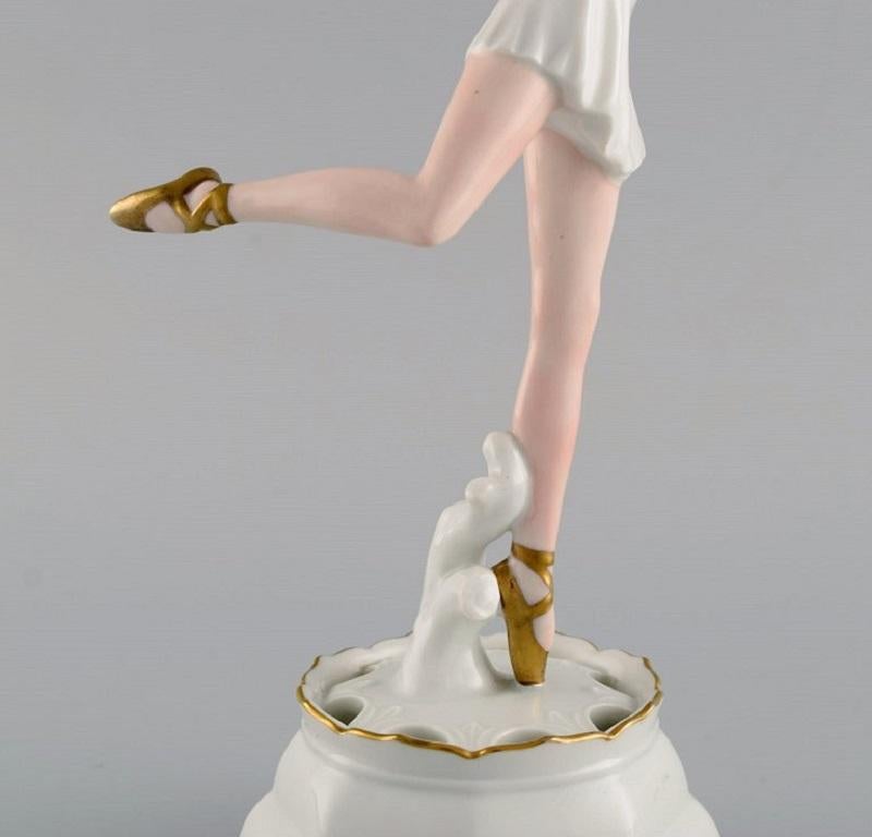 Allemand Figurine de ballerine en porcelaine Art Déco Rosenthal, années 1930 en vente