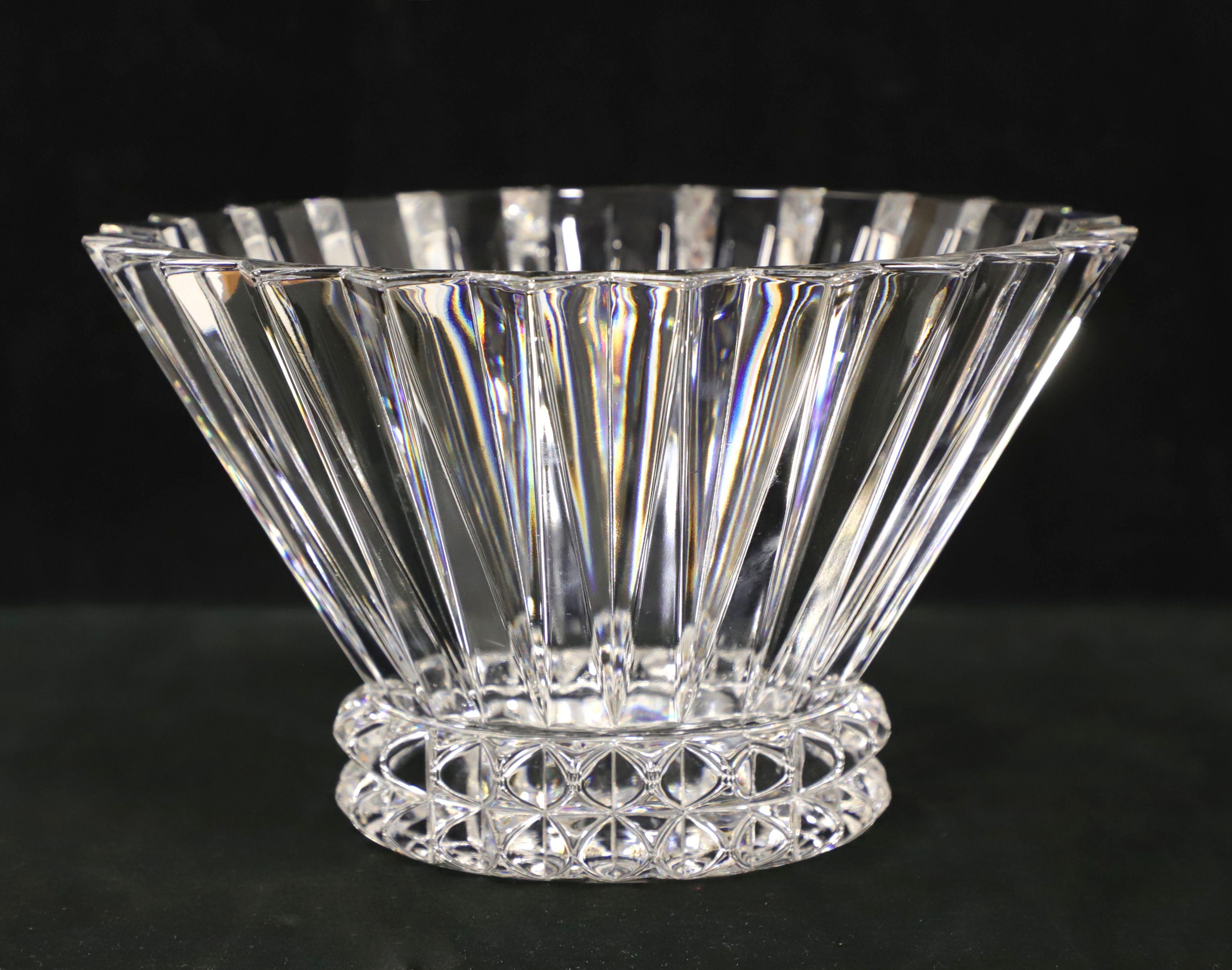 A Late 20th Century decorative crystal bowl by Rosenthal, their 