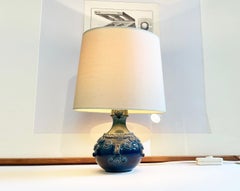 Rosenthal Blue Ceramic Table Lamp by Bjørn Wiinblad Studio Line, 1960s
