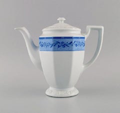 Rosenthal Classic Coffee Service for 10 People in Porcelain with Blue Ribbon