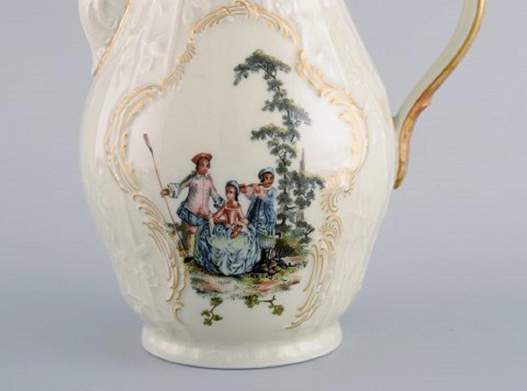 Servicio de café Rosenthal Classic Rose para seis personas en porcelana pintada a mano Alemán en venta