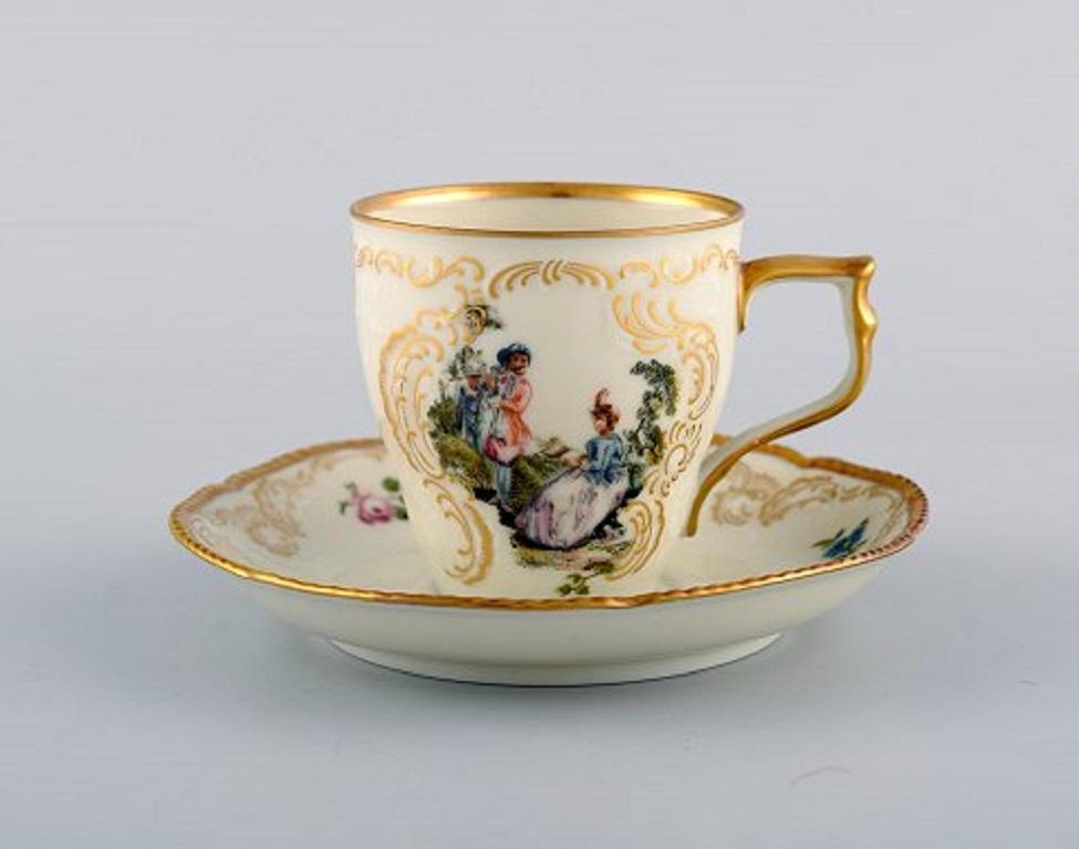 German Rosenthal Classic Rose Coffee Service for Six People, Mid-20th Century