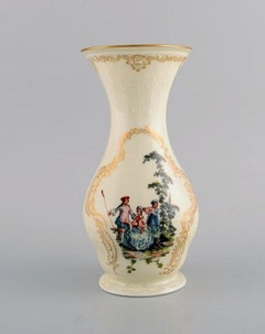 Rosenthal Classic Rose, Vase and Butter Tray in Hand Painted Porcelain