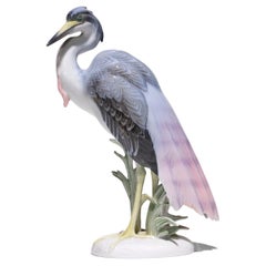 Rosenthal Max Hermann Fritz  Figurine en porcelaine CRANE n° 954