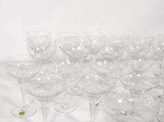 Rosenthal Crystal Stemware Champagne Wine Cocktail Large Set of 27 Glasses