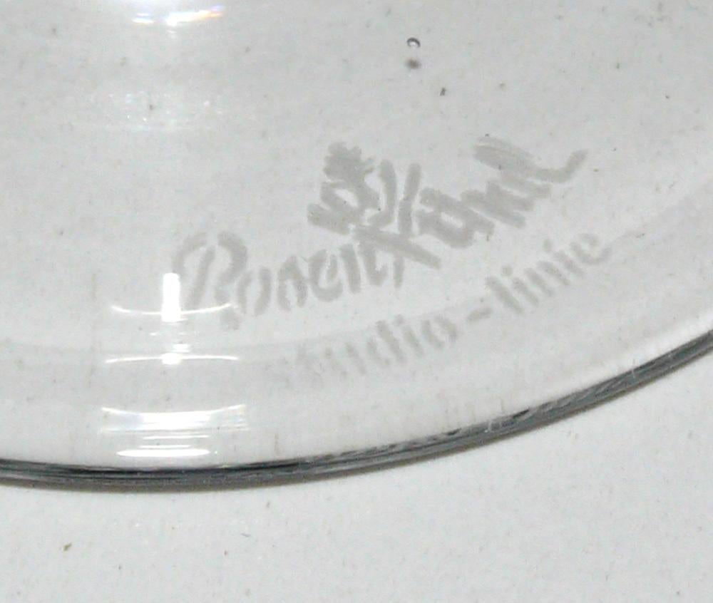 Mid-20th Century Rosenthal Crystal Stemware Champagne Wine Cocktail Large Set of 27 Glasses For Sale